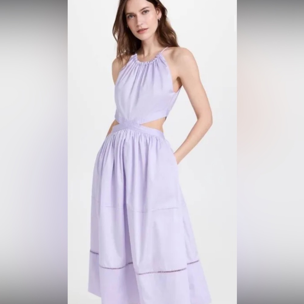 Purple dress with cut outs